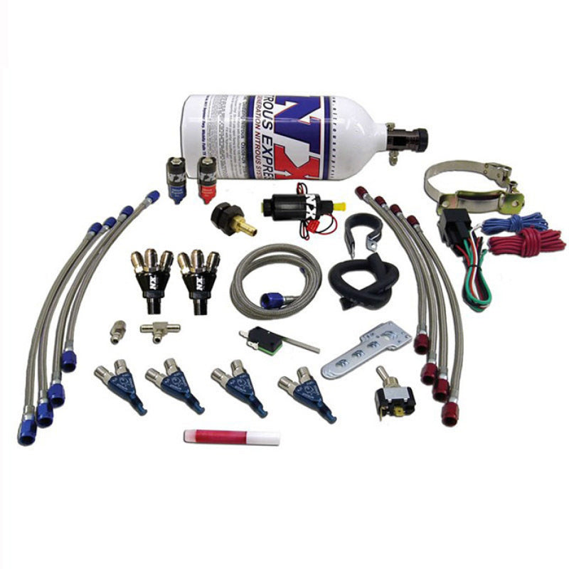 Nitrous Express 4 Cyl Piranha Nitrous Kit w/2.5lb Bottle