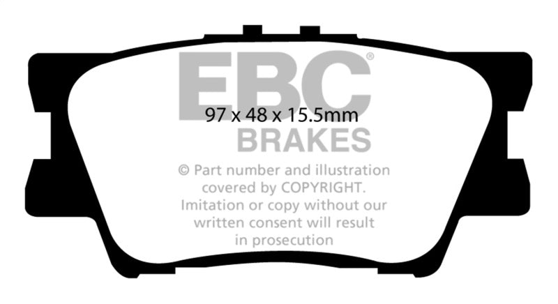 EBC 13+ Lexus ES300h 2.5 Hybrid Redstuff Rear Brake Pads - eliteracefab.com