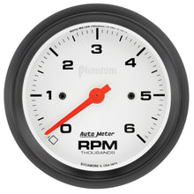 Load image into Gallery viewer, Autometer Phantom 6000RPM 3-3/8in. In-Dash Tachometer Gauge