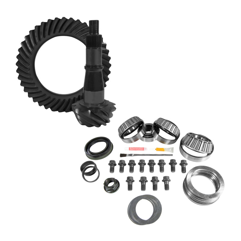 Yukon 9.5in GM 4.56 Rear Ring & Pinion Install Kit Axle Bearings and Seals Yukon Gear & Axle