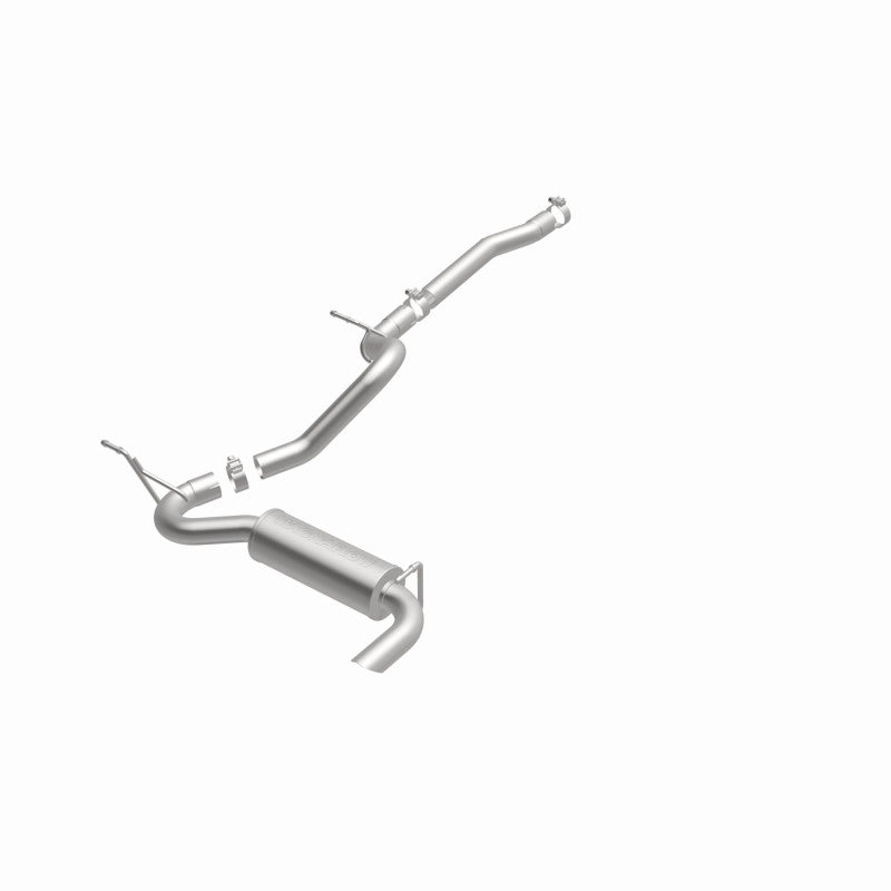 MagnaFlow 12-14 Jeep Wrangler 3.6L Single Straight Rear P/S Exit Stainless C/b Perf Exhaust-Comp Magnaflow