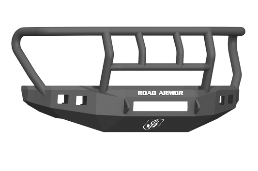 Road Armor 17-20 Ford F-250 Stealth Wide Fender Front Bumper w/Titan II Guard Wide Flare - Tex Blk Road Armor