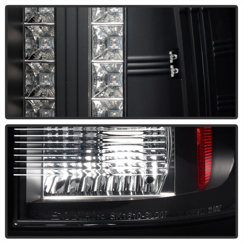 Spyder Chevy Silverado 07-13 LED Tail Lights Blk ALT-YD-CS07-LED-BK - eliteracefab.com