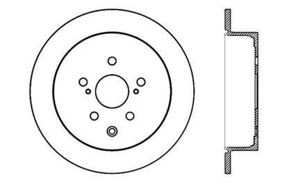 StopTech Sport Drilled & Slotted Rotor - Rear Left - eliteracefab.com