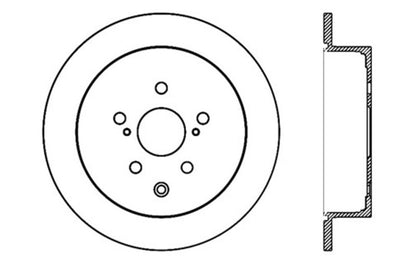 StopTech Sport Drilled & Slotted Rotor - Rear Right - eliteracefab.com