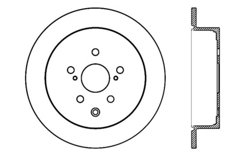 StopTech Sport Drilled & Slotted Rotor - Rear Right - eliteracefab.com