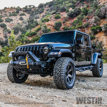 Load image into Gallery viewer, Westin 18-19 Jeep Wrangler JL Stubby Front Bumper - Textured Black - eliteracefab.com