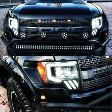 Load image into Gallery viewer, AlphaRex 09-14 Ford F-150 NOVA LED Proj Headlights Plank Style Gloss Black w/Activ Light/Seq Signal - eliteracefab.com