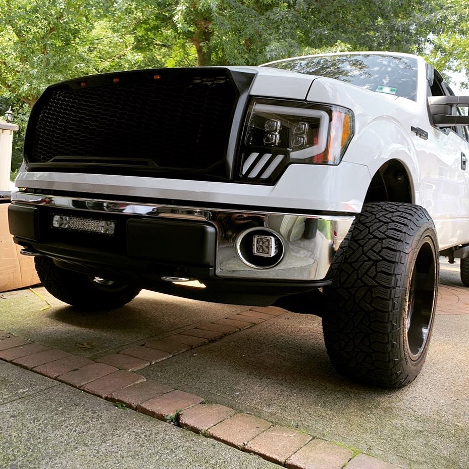 AlphaRex 09-14 Ford F-150 NOVA LED Proj Headlights Plank Style Gloss Black w/Activ Light/Seq Signal - eliteracefab.com