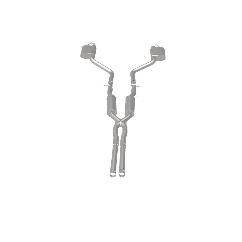 MagnaFlow Cat-Back SS 2.5in Dual Split Rear Exit (OEM Tips) 15-16 Dodge/Chrysler Charger/300 5.7L V8 Magnaflow