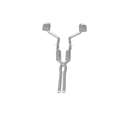MagnaFlow Cat-Back SS 2.5in Dual Split Rear Exit (OEM Tips) 15-16 Dodge/Chrysler Charger/300 5.7L V8 Magnaflow