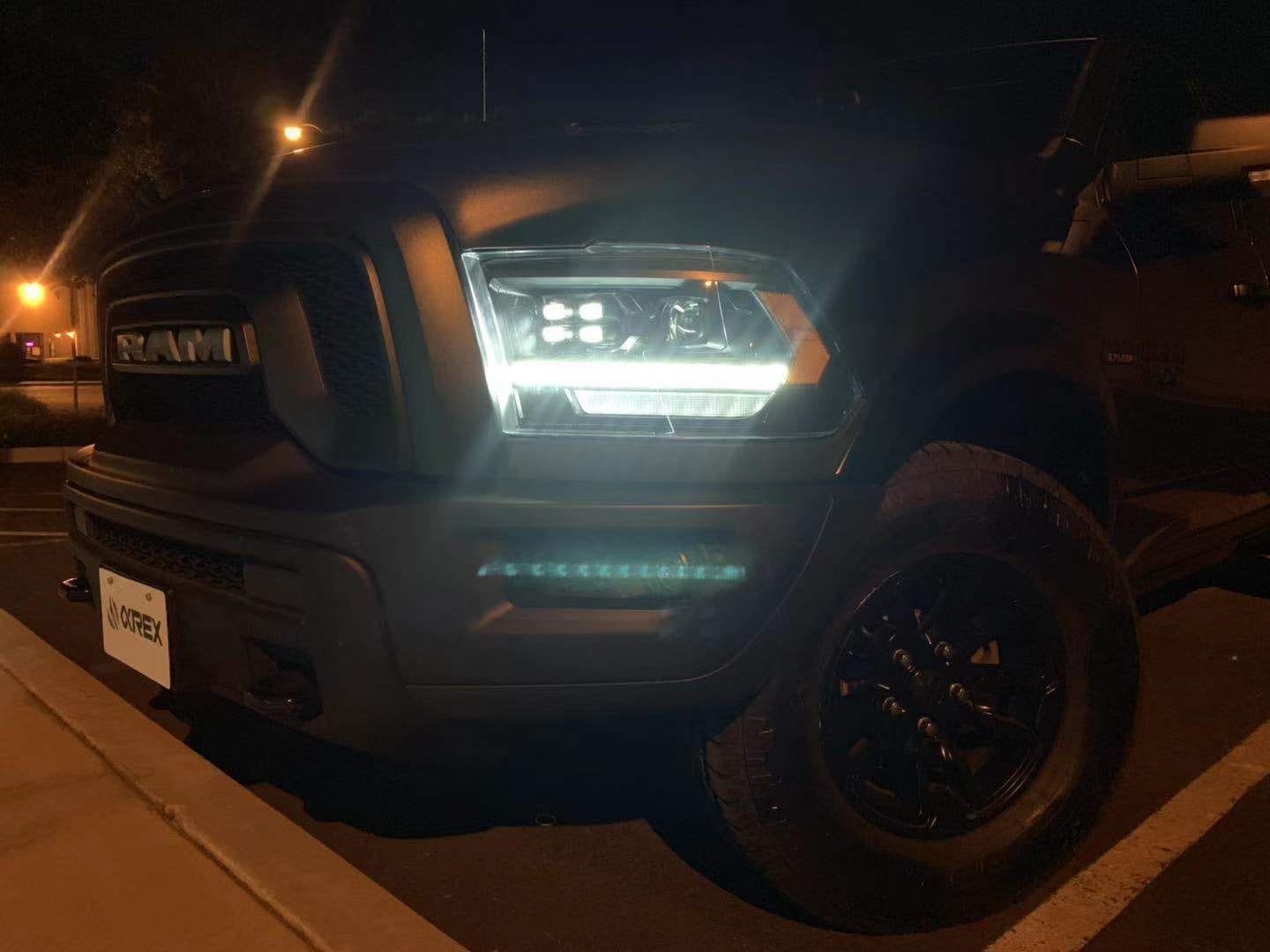 09-18 Ram Truck PRO-Series (5th Gen 2500 Style) Projector Headlights Black AlphaRex - eliteracefab.com