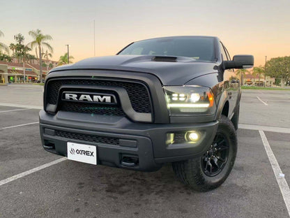 09-18 Ram Truck PRO-Series (5th Gen 2500 Style) Projector Headlights Black AlphaRex - eliteracefab.com