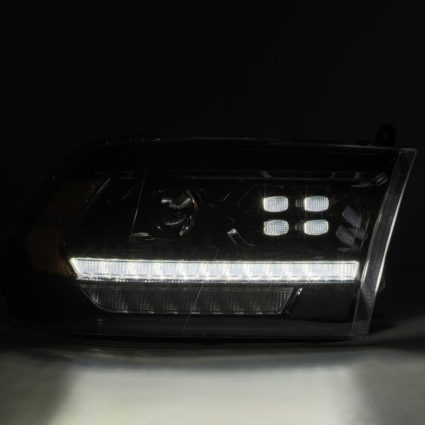 09-18 Ram Truck PRO-Series (5th Gen 2500 Style) Projector Headlights Black AlphaRex - eliteracefab.com