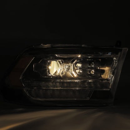 09-18 Ram Truck PRO-Series (5th Gen 2500 Style) Projector Headlights Black AlphaRex - eliteracefab.com