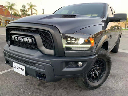 09-18 Ram Truck PRO-Series (5th Gen 2500 Style) Projector Headlights Black AlphaRex - eliteracefab.com