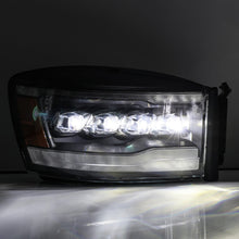 Load image into Gallery viewer, 06-09 Dodge Ram NOVA-Series LED Projector Headlights Alpha-Black AlphaRex - eliteracefab.com