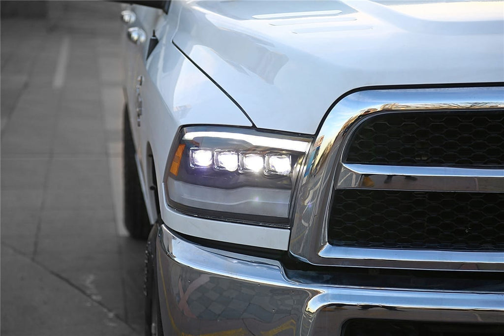 09-18 Ram Truck NOVA-Series LED Projector Headlights Jet Black - eliteracefab.com