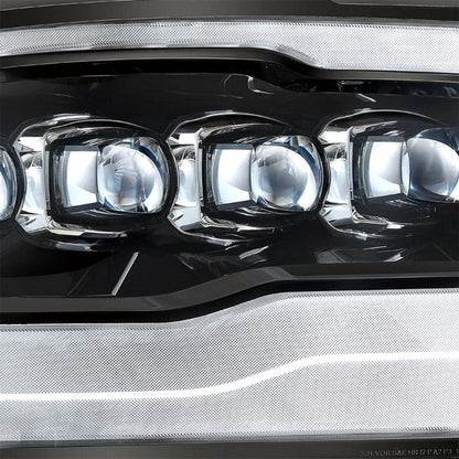 09-18 Ram Truck NOVA-Series LED Projector Headlights Jet Black - eliteracefab.com