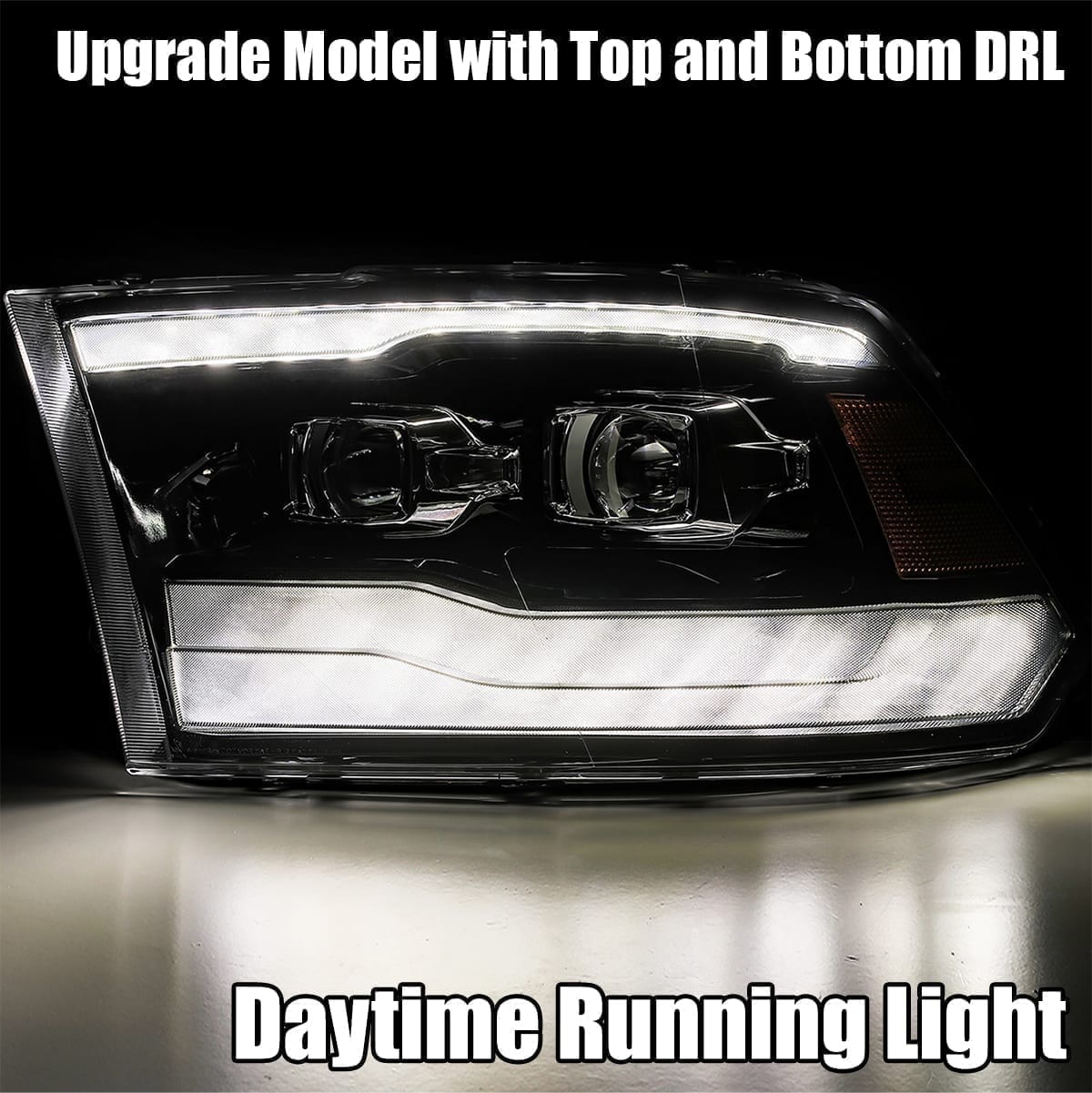 09-18 Ram Truck PRO-Series G2 Projector Headlights Black - eliteracefab.com