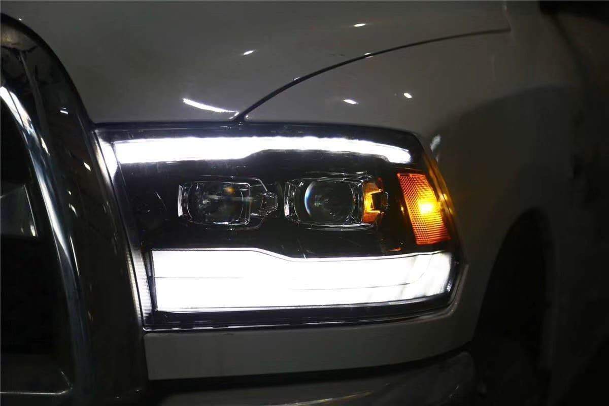 09-18 Ram Truck PRO-Series G2 Projector Headlights Black - eliteracefab.com