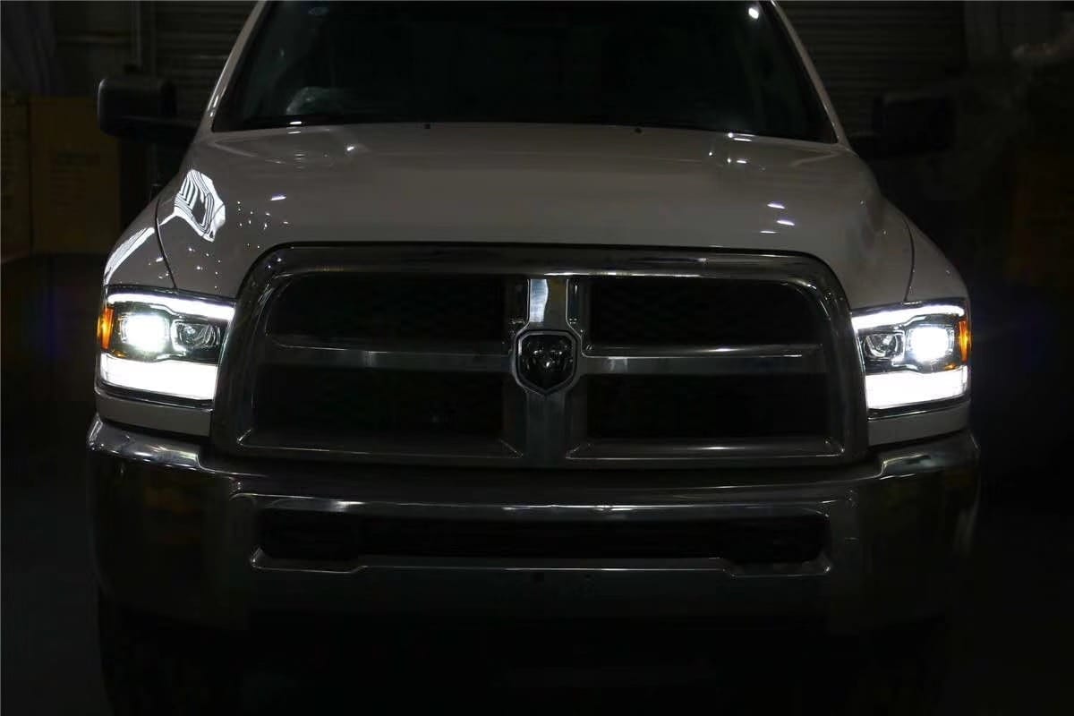 09-18 Ram Truck PRO-Series G2 Projector Headlights Black - eliteracefab.com