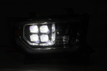 Load image into Gallery viewer, AlphaRex 07-13 Toyota Sequoia (w/Lvl Adj) NOVA LED Proj Headlights Plank Alpha Blk w/Seq Signal/RDL - eliteracefab.com