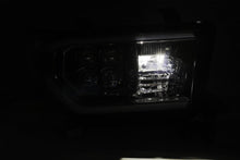 Load image into Gallery viewer, AlphaRex 07-13 Toyota Sequoia (w/Lvl Adj) NOVA LED Proj Headlights Plank Alpha Blk w/Seq Signal/RDL - eliteracefab.com