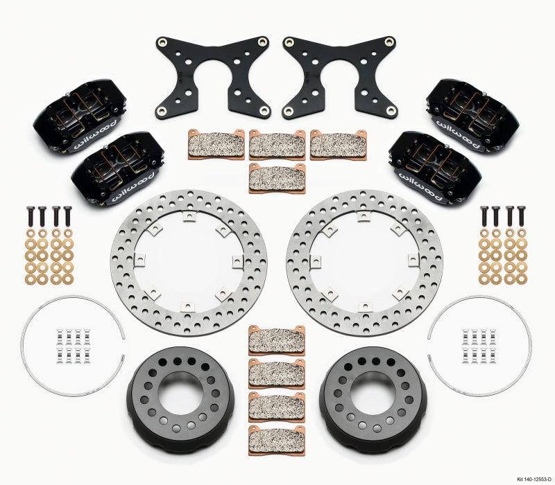 Wilwood Dynapro Lug Mount Dual Rear Dynamic Kit SA Drilled Big Ford 2.36in Offset Wilwood