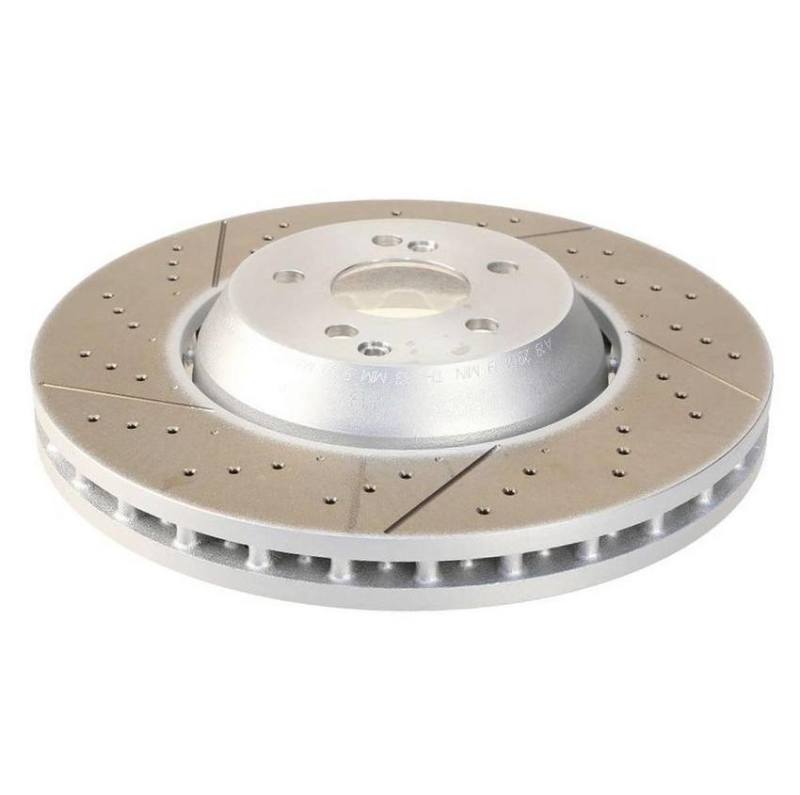 SHW 18-21 Subaru WRX 2.5L Front Drilled-Slotted Lightweight Brake Rotor - eliteracefab.com