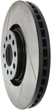 Load image into Gallery viewer, STOPTECH POWER SLOT 01-06 AUDI ALLROAD / 05-09 A4 / 6/99-04 A6 / 99-02 S4 RIGHT FRONT SLOTTED ROTOR, 126.33096SR - eliteracefab.com