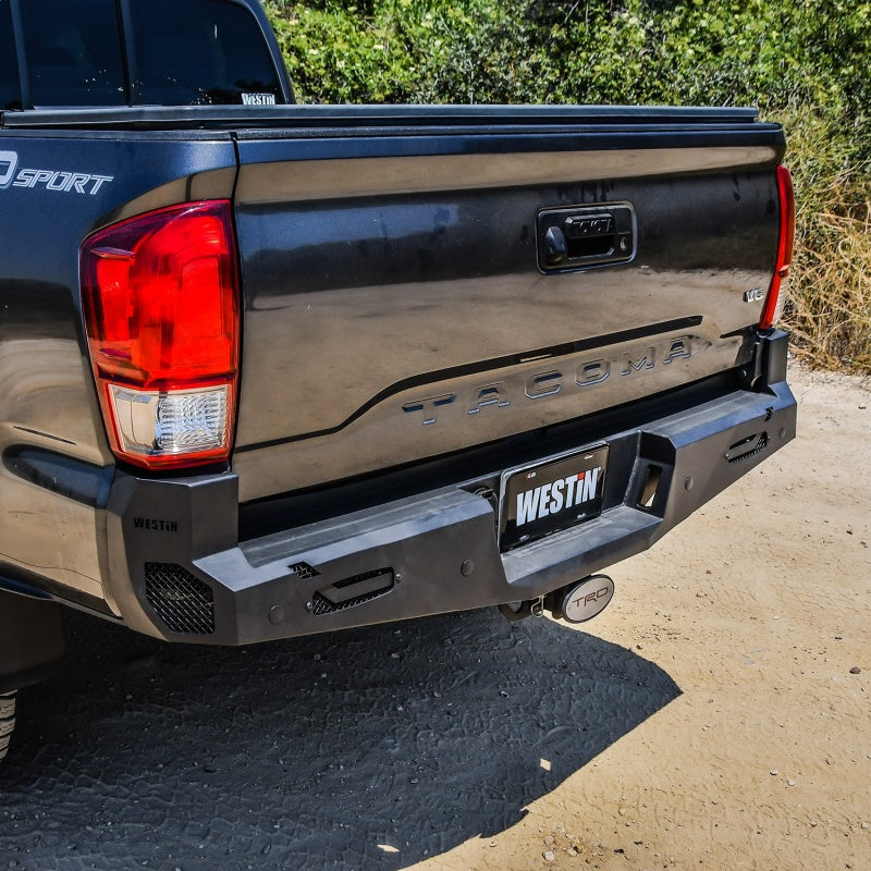 Westin 16-20 Toyota Tacoma Pro-Series Rear Bumper - Textured Black - eliteracefab.com