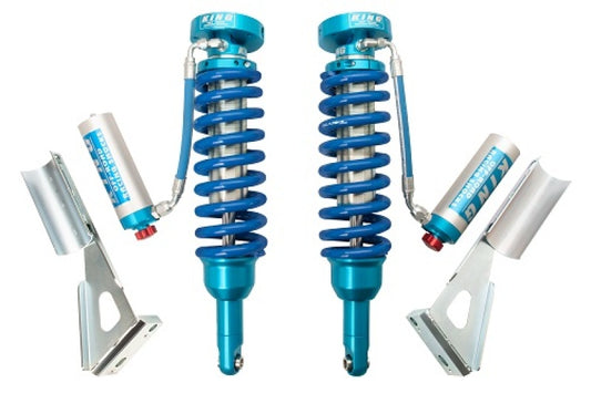 King Shocks 2005+ Toyota Tacoma (6 Lug) Front 2.5 Dia Remote Reservoir Coilover w/Adjuster (Pair) - eliteracefab.com
