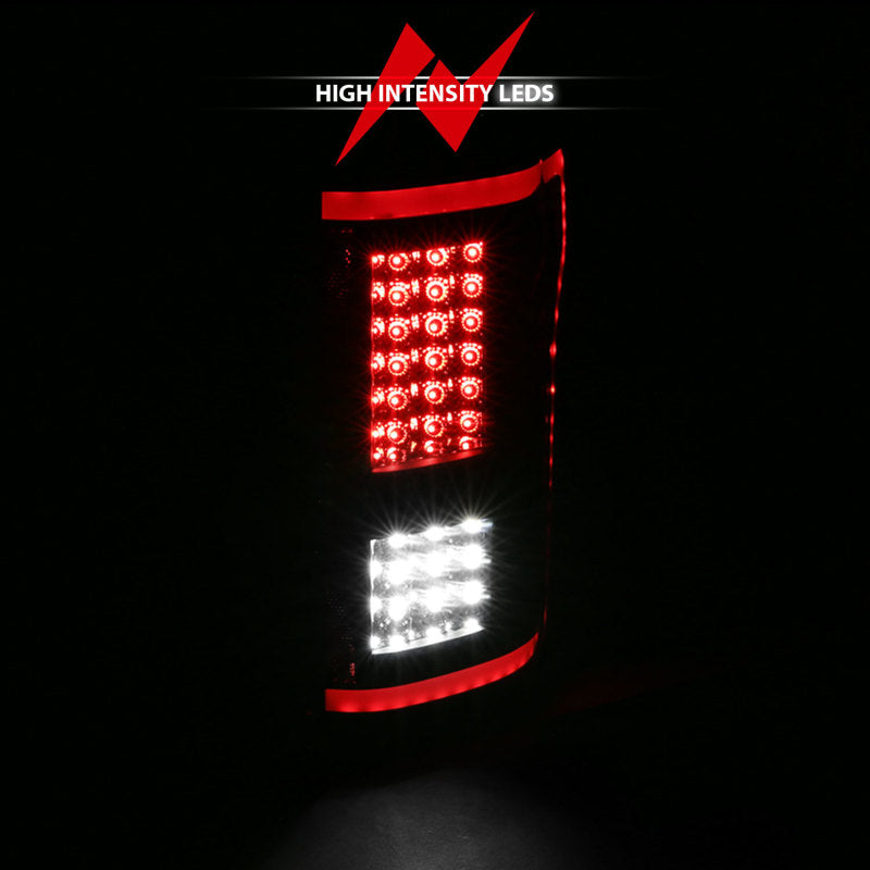 ANZO 15-17 Ford F-150 LED Taillights - Smoke - eliteracefab.com