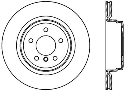 StopTech 07-12 BMW 335i / 06-08 335xi Rear Right Cryo Slotted Sport Brake Rotor Stoptech