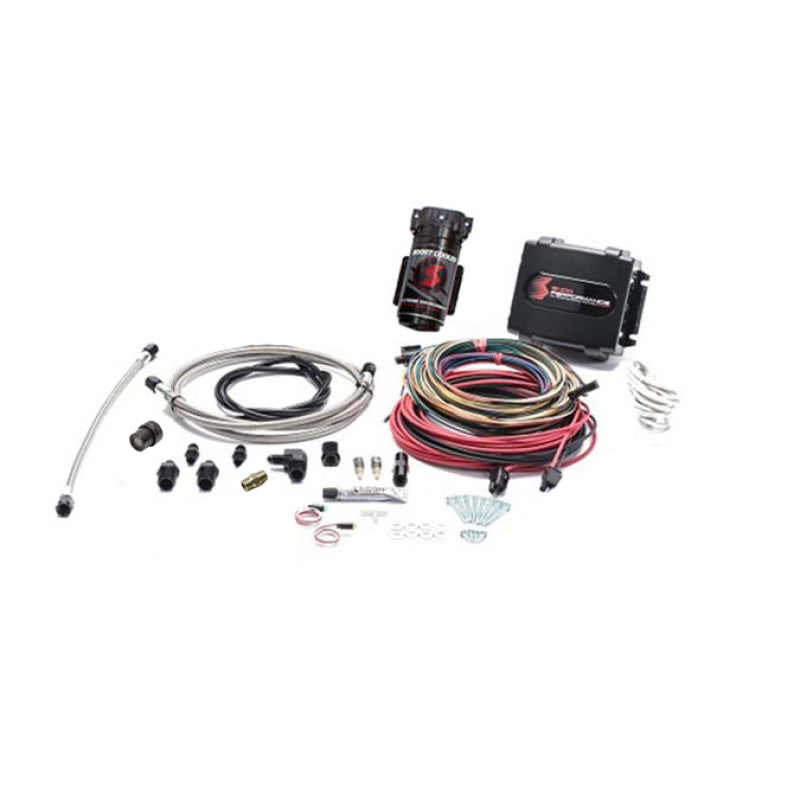 Snow Performance Stg 4 Boost Cooler Platinum Water Inj. Kit (SS Braid Line/4AN Fitting) w/o Tank