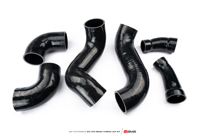 AMS Performance ALP.07.14.0021-1 09-21 Nissan GTR R35 OMEGA Turbo Kit 3in Lower Intercooler Pipes (OMEGA 11)
