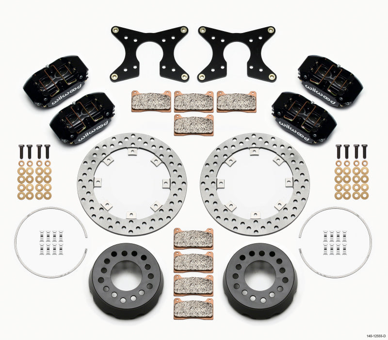 Wilwood Dynapro Lug Mount Dual Rear Dynamic Kit SA Drilled M-W/Lamb Ends 1/2in Studs Wilwood