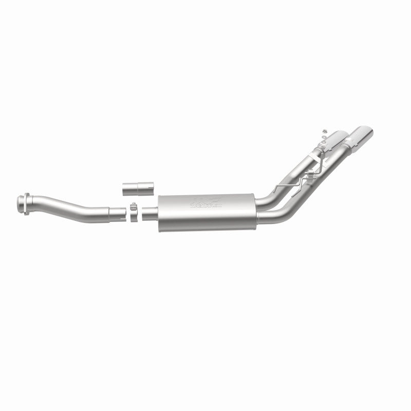 MagnaFlow 11-13 Ford F-150 Pickup Dual Same Side Before P/S Rear Tire Stainless CatBack Perf Exhaust Magnaflow