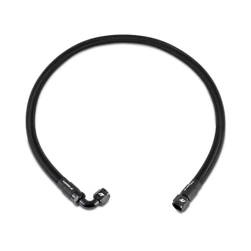 Mishimoto 4Ft Stainless Steel Braided Hose w/ -10AN Straight/90 Fittings - Black