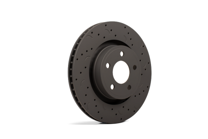 Hawk Talon 2010 Hyundai Genesis Coupe w/ Standard Brakes Drilled and Slotted Front Brake Rotor Set Hawk Performance