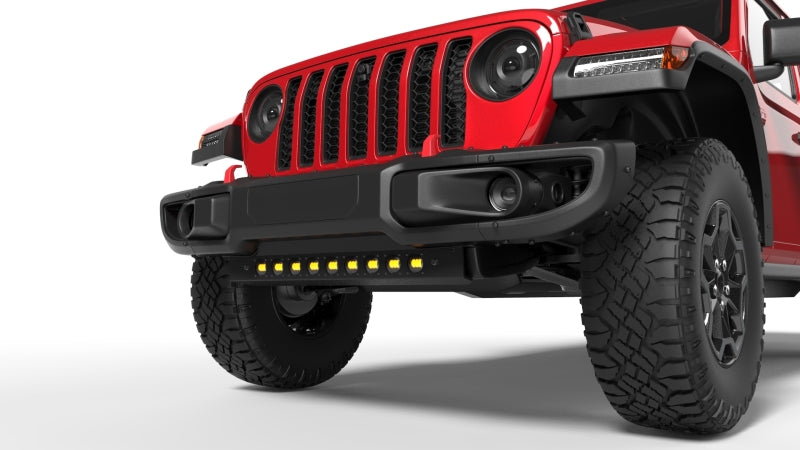 ORACLE Lighting 2019+ Jeep Wrangler JL / Gladiator JT Skid Plate w/ Integrated LED Emitters - Yellow - eliteracefab.com