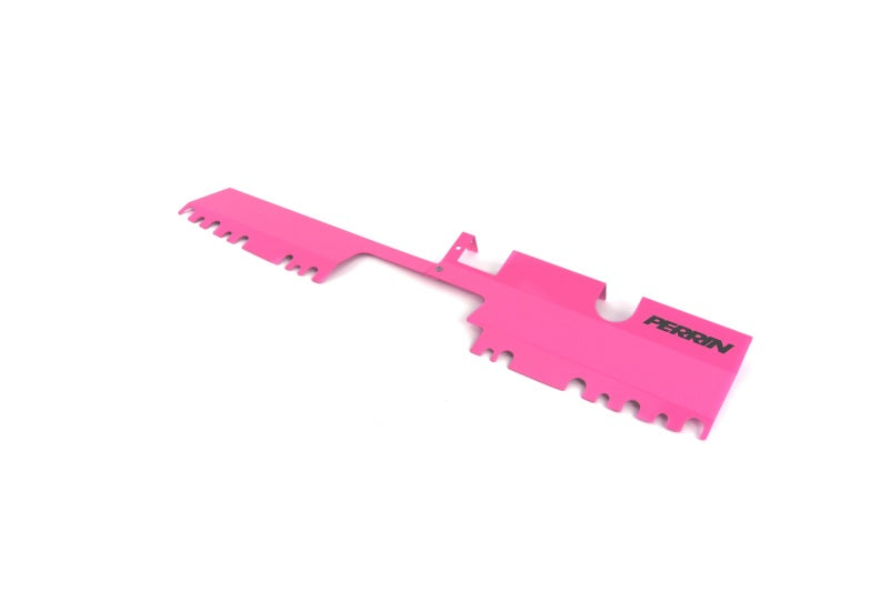 Perrin 15-21 WRX/STI Radiator Shroud (With OEM Intake Scoop) - Hyper Pink Perrin Performance