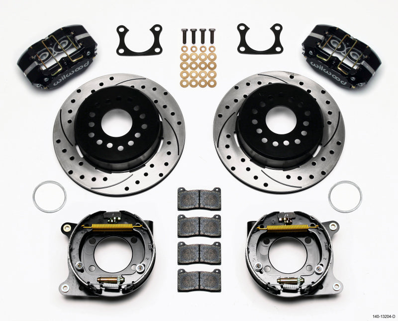 Wilwood Dynapro Dust-Boot P/S Park Brake Kit Drilled Big Ford 2.36in Offset Wilwood