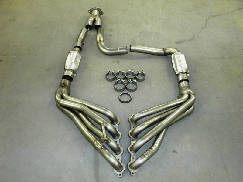 Stainless Works Chevy/GMC Truck 1999-02 Headers 4WD with Converters Stainless Works