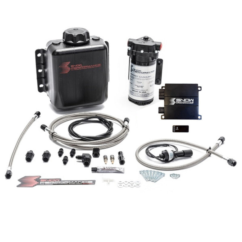 Snow Performance Stg 2 Boost Cooler Prog. Engine Mount Water Injection Kit (SS Braid Line & 4AN) - eliteracefab.com