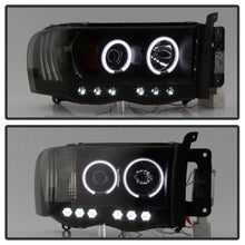 Load image into Gallery viewer, Spyder Dodge Ram 1500 02-05 03-05 Projector Headlights CCFL Halo LED Blk Smke PRO-YD-DR02-CCFL-BSM - eliteracefab.com