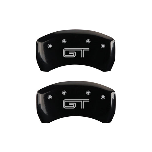 MGP Rear set 2 Caliper Covers Engraved Rear 50 Black finish silver ch MGP