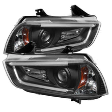 Load image into Gallery viewer, Spyder Dodge Charger 11-14 Projector Headlights Halogen - Light Tube DRL Blk PRO-YD-DCH11-LTDRL-BK - eliteracefab.com