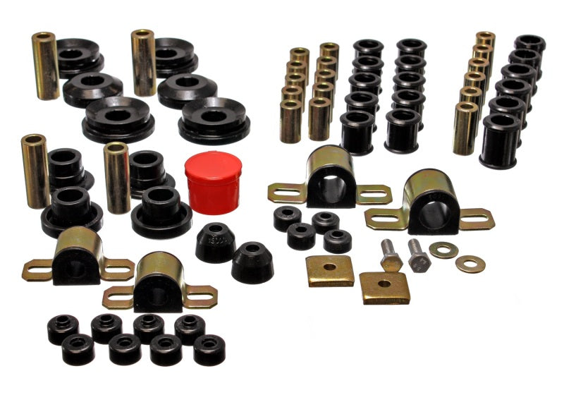 Energy Suspension 95-98 Nissan 240SX (S14) Black Hyper-Flex Master Bushing Set - eliteracefab.com